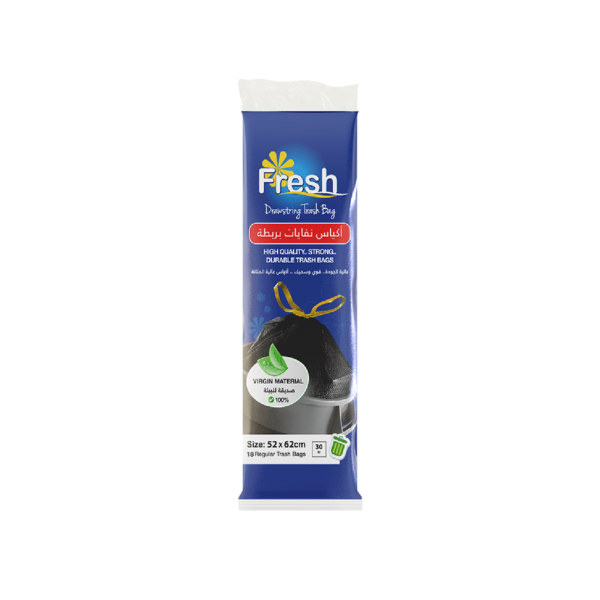 Drawstring Waste Bags 52cm x 62cm - 18 bags